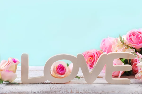 Romantic love background in pastel colors — Stock Photo, Image