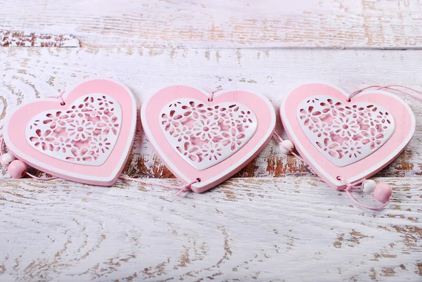 Love background with three hearts — Stock Photo, Image