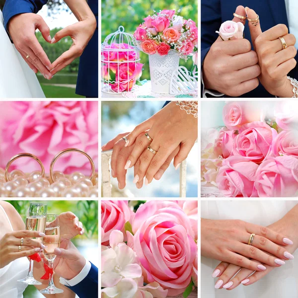 romantik düğün kolaj