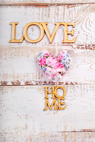 White wooden love home  background — Stock Photo, Image