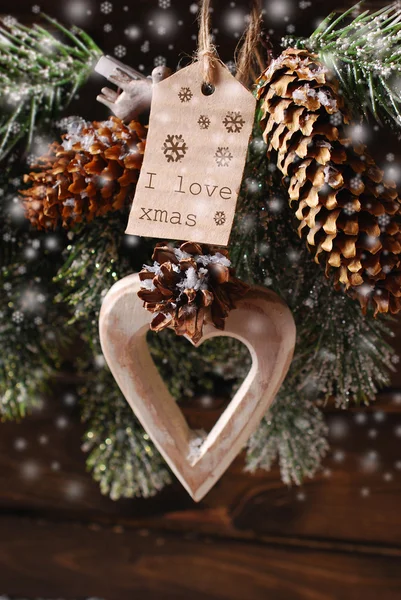 Kocham Boże Narodzenie — Zdjęcie stockowe