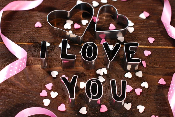 I love you-valantines card — Stock Photo, Image