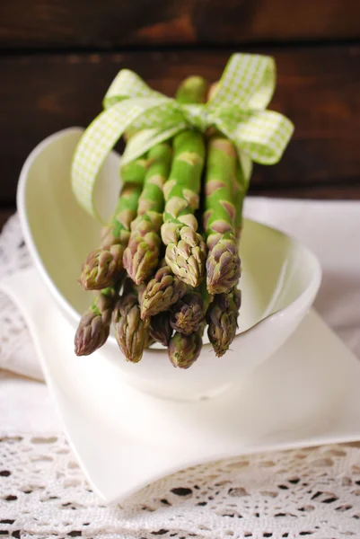 Bunch of fresh green asparagus — Stock Photo, Image