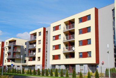 complex of modern apartments