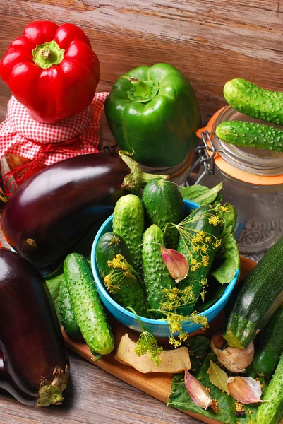 Vegetables ready for pickles — Zdjęcie stockowe