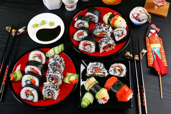 Sushi party table — Stock Photo, Image