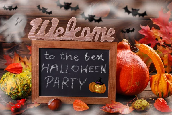 Welcome to the best halloween party — Stock Photo, Image