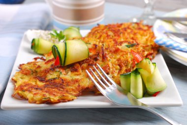 kabak ve patates pancakes