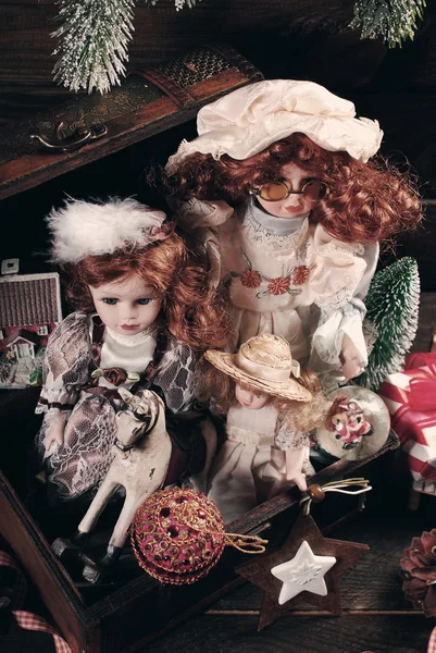 Vintage leksaker till jul — Stockfoto