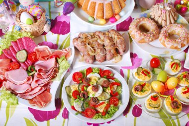 geleneksel Paskalya kahvaltı Festival tablo