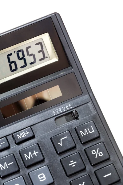 Calculatorcalculator op een witte achtergrond — Stockfoto