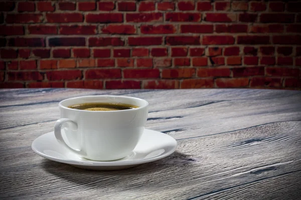 Coffee on the background wall — Stock Photo, Image