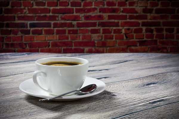 Coffee on the background wall — Stock Photo, Image