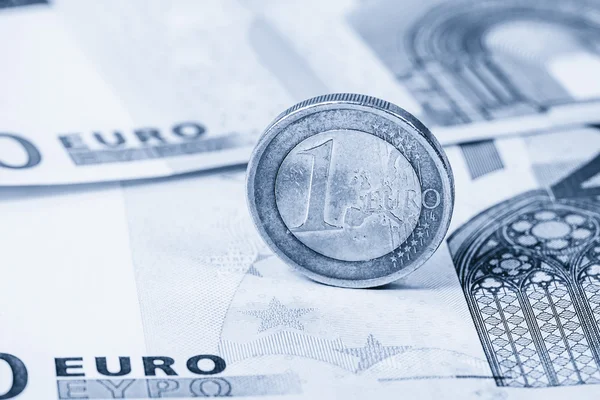 Dollar avsluta euromynt, Dual tone — Stockfoto