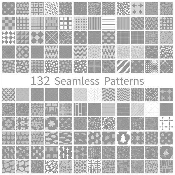 Set of semless patterns — Stock Vector