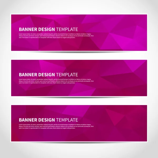 Trendy paarse banners sjabloon — Stockvector