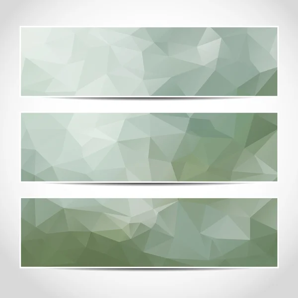 Set of trendy grey banners template — Stock Vector