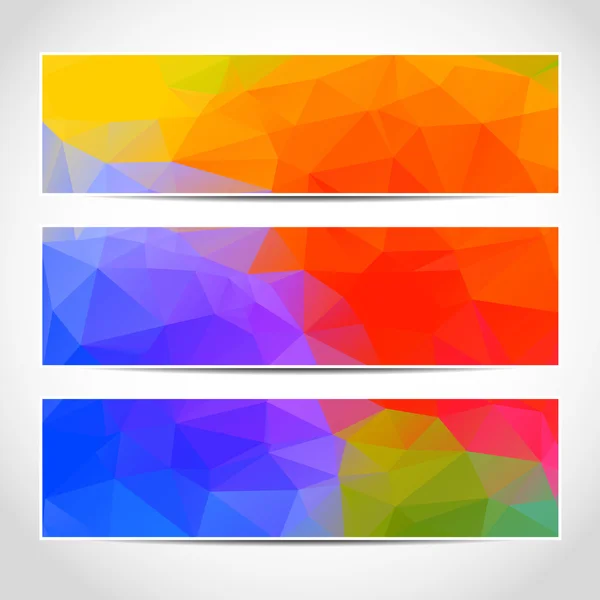 Set of trendy colorful banners template — Stock Vector