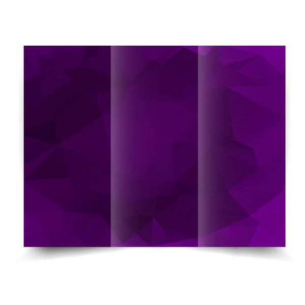 Plantilla de diseño de tríptico púrpura — Vector de stock