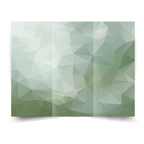 Folleto verde eco tri-fold — Vector de stock