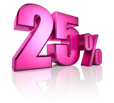 Yirmi beş yüzde işareti