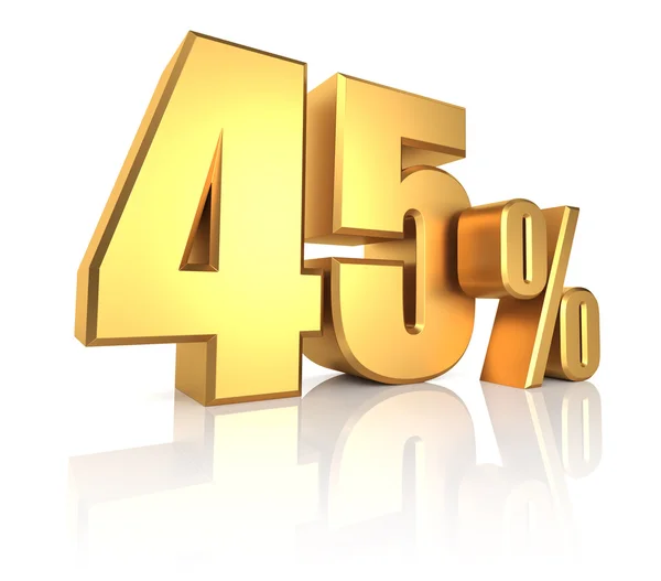 Gold 45 Percent — Stock Photo, Image