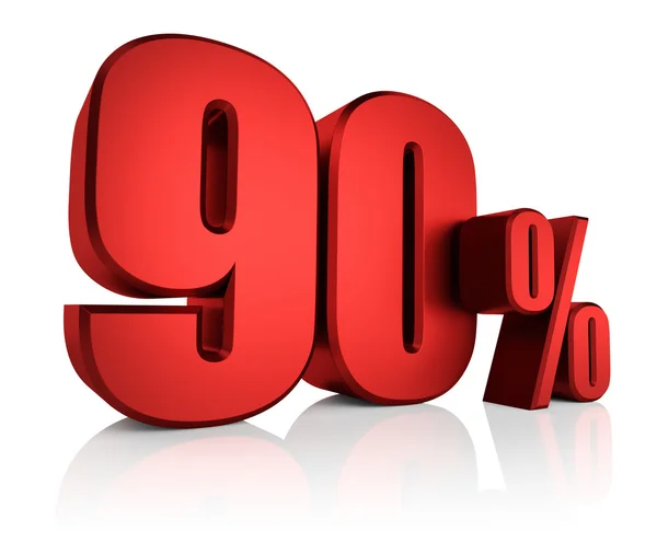 Vermelho 90 por cento — Fotografia de Stock