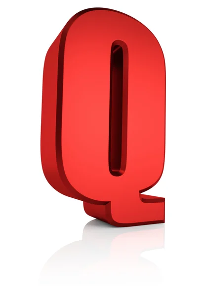 3D-s betű q — Stock Fotó