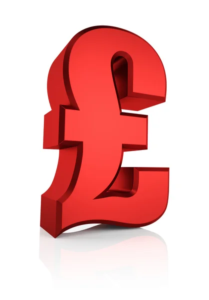 3D Red Pound Sign — Stock Photo, Image