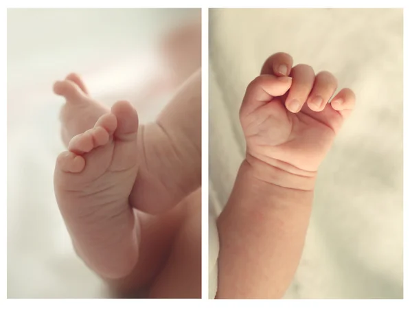 Baby photo collage — Stock Photo, Image