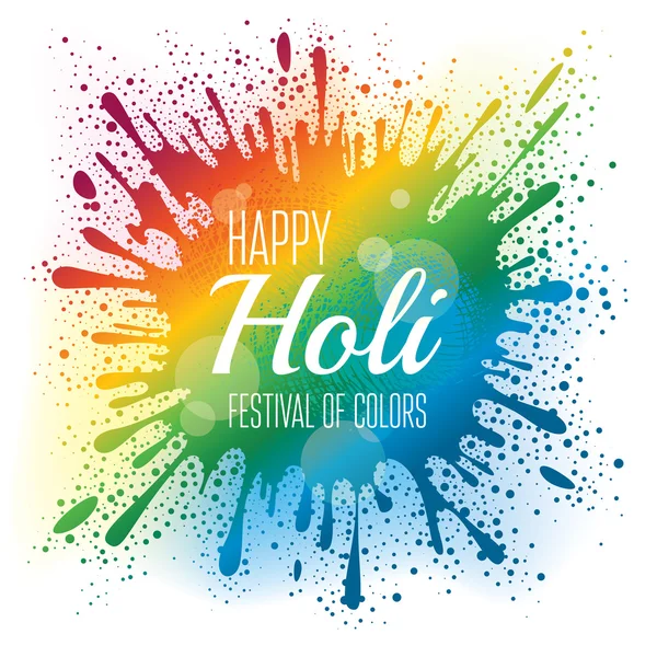 Cartel del festival Holi — Vector de stock