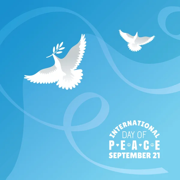 Mezinárodní den míru pozadí — Stockový vektor