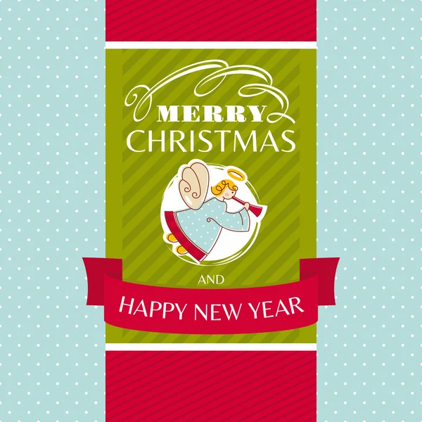 Christmas greeting card — Stock Vector