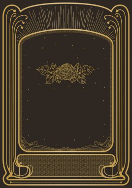 Art nouveau tarzı arka plan