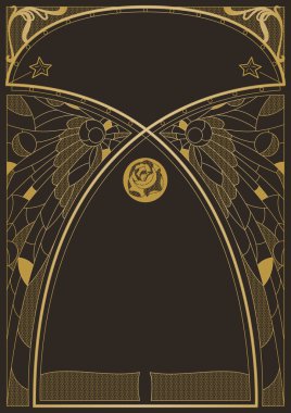 Art nouveau tarzı arka plan