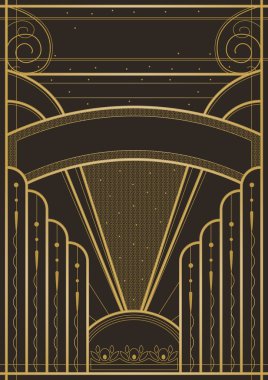 Art nouveau tarzı arka plan