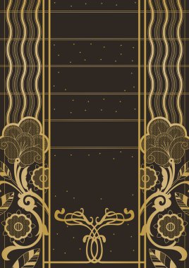 Art nouveau tarzı arka plan