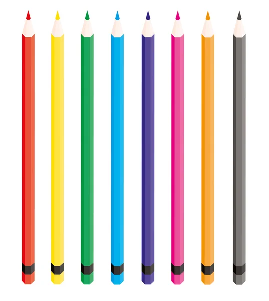 Colored Pencils — Stock Vector