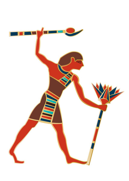 Egyptian Icon Worker Figure