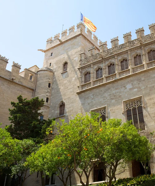 Seta di scambio a Valencia, Spagna . — Foto Stock