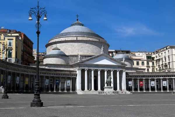 Igreja San Francesco di Paola em Nápoles, Itália , — Fotografia de Stock