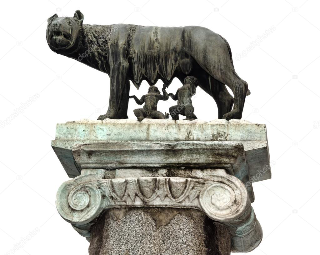 The capitoline she-wolf its symbol of Rome.