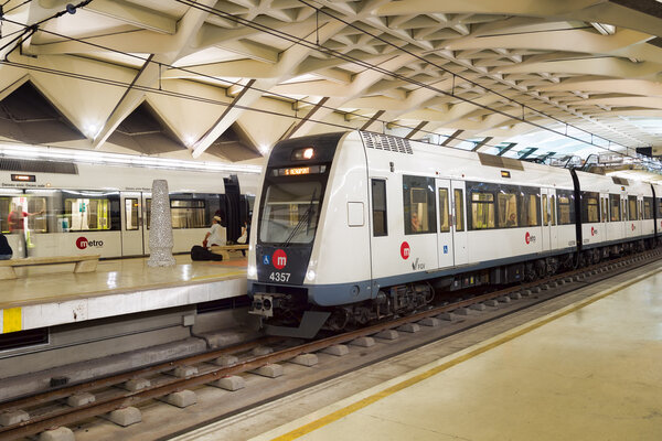 Metro station (estacion De Colon) in Valencia. Spain