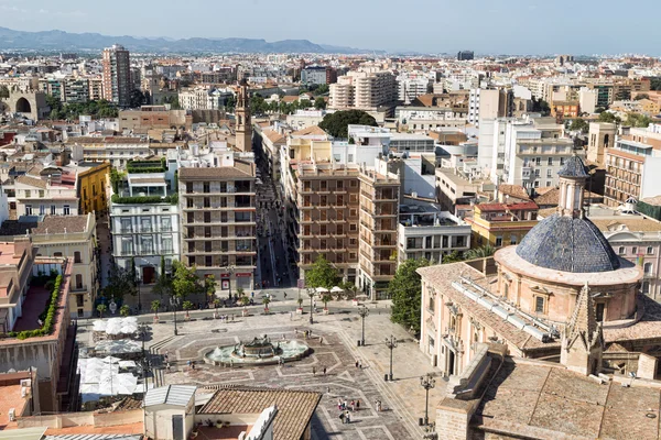 View on the city Valencia in Spain from Belltower. — Stock Photo, Image
