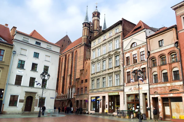 Torun, Polonia. Torun es una de las ciudades más antiguas de Polonia y el lugar de nacimiento del astrónomo Nicolás Copérnico . —  Fotos de Stock