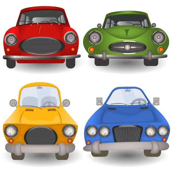 Dibujos animados coche frente — Vector de stock