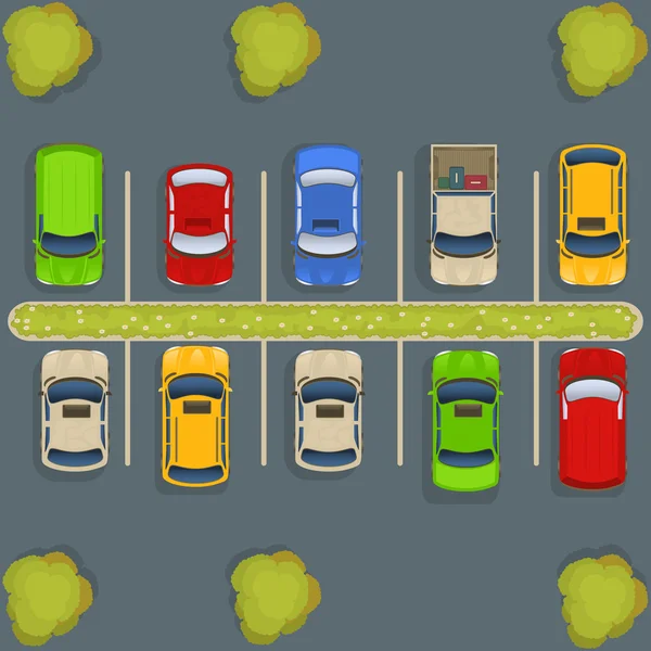 Park yerinde Üstten Görünüm