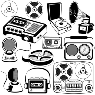 Vintage müzik simgeler 3