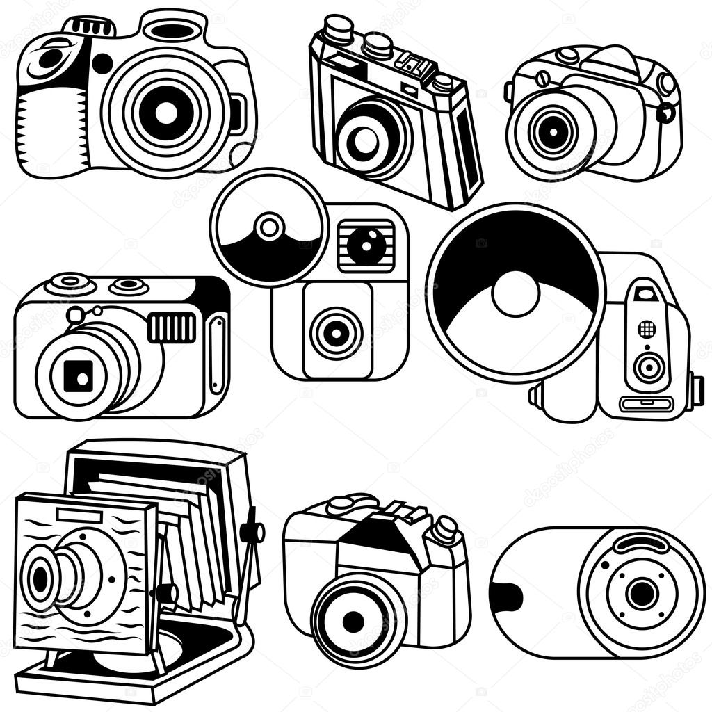 photo camera black icons