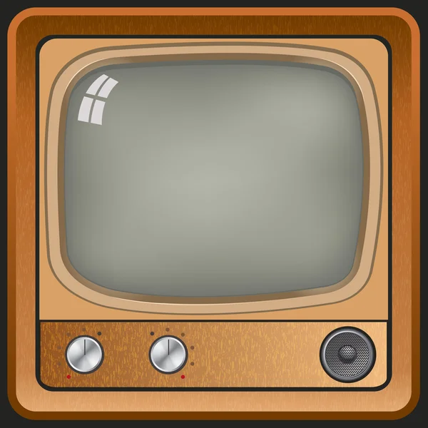 Icono de televisión Vintage — Vector de stock